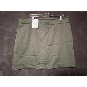 Croft & Barrow Women’s Mid Rise Effortless Stretch Skort Size 18 Heather Moss